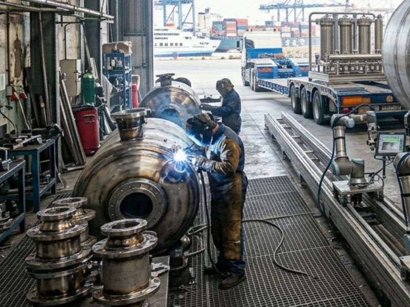 Empresa de montaje de depósitos y equipos de acero inoxidable en Valencia