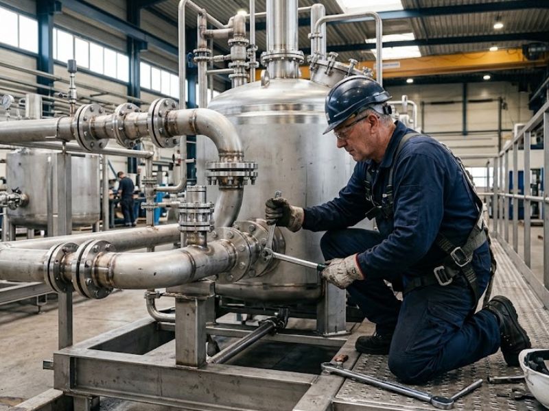 Especialistas en el montaje de instalaciones de acero inoxidable en Valencia