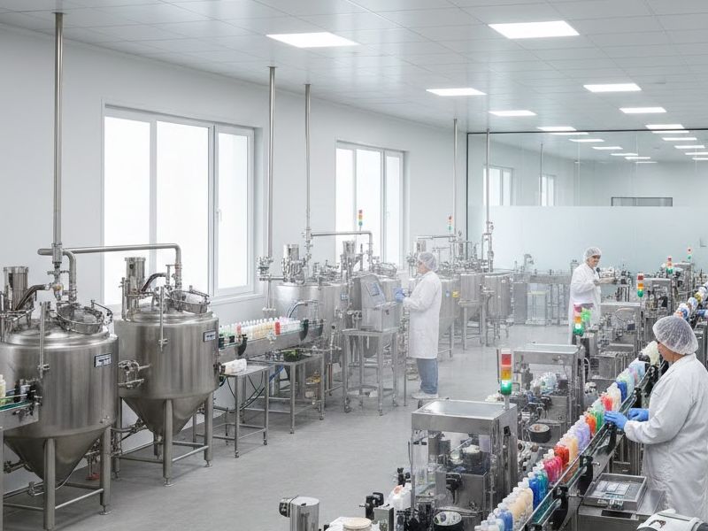 Montaje de instalaciones industriales de cosmética en Valencia