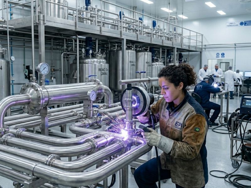 Soldadura de instalaciones de cosmética en Valencia