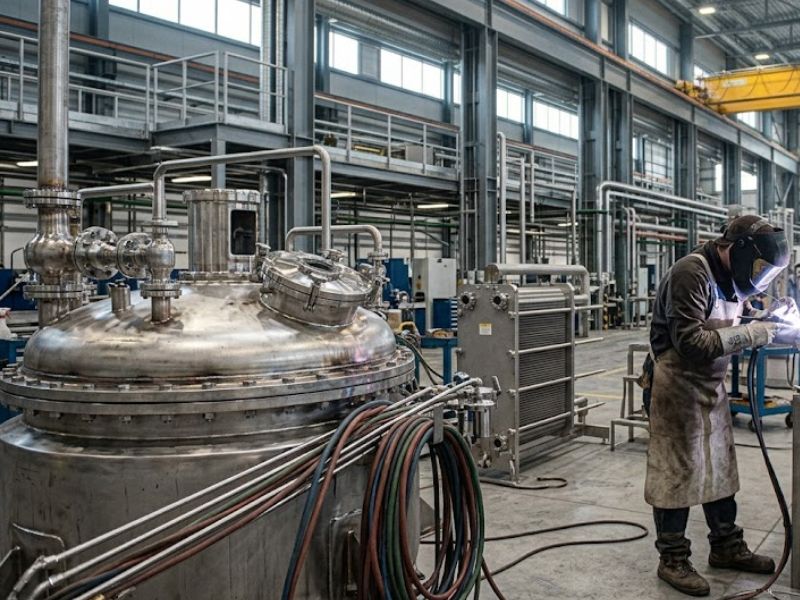 Fabricación de depósitos y equipos de acero inoxidable para Valencia