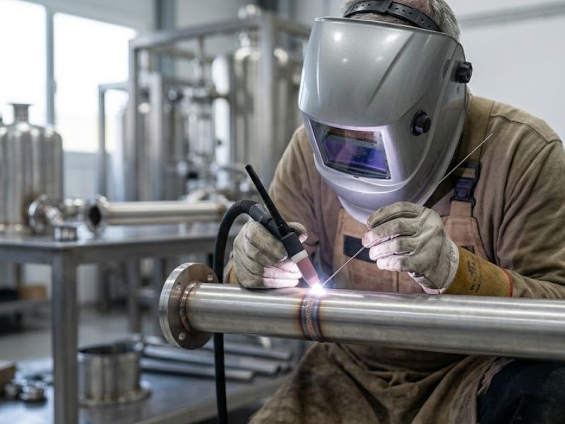 Tipos de soldadura de acero inoxidable en Valencia